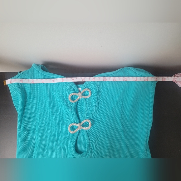 Mach & Mach Crystal Bow Mini Dress Size 6 - Picture 4 of 4